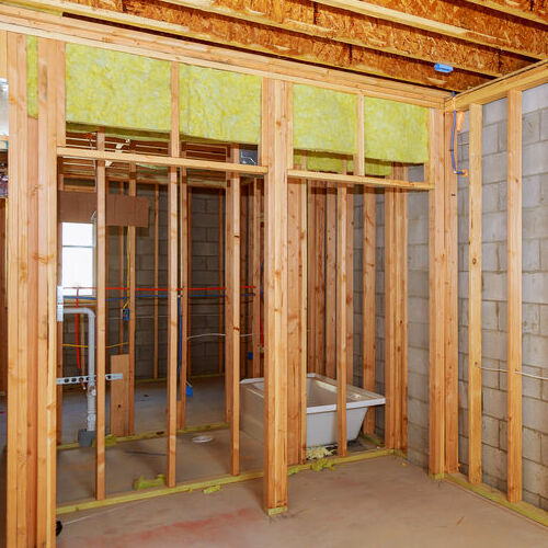 New home construction framing